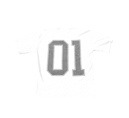 "Noir 01" White Tee